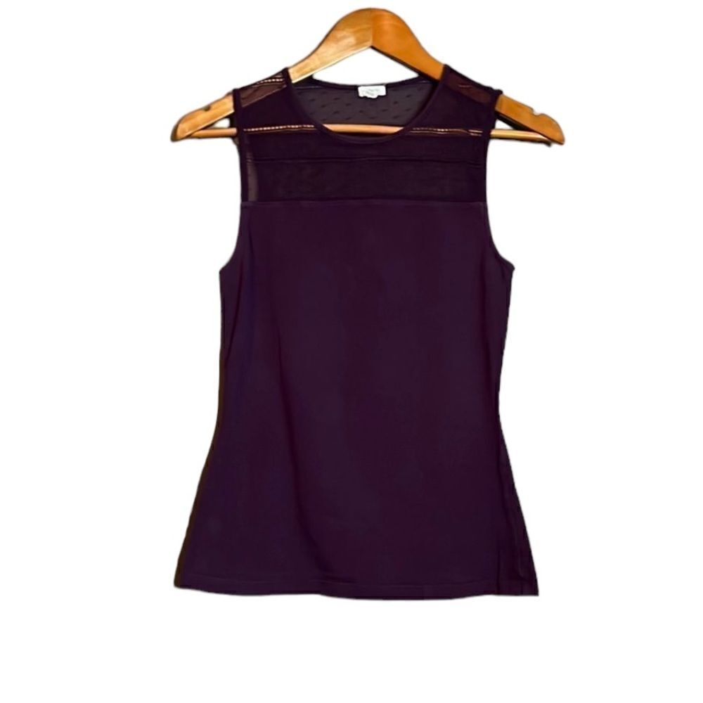 ‎3 for $30! Purple mesh tank top
